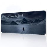 8 Farklı Desenli Baskılı Model Black Deer XXL Gaming Mouse Pad 90x40 cm – Dikişli Kenar, Kaymaz Taban, Dijital Tasarım, Hassas Takip, Ultra Geniş Oyuncu Mousepad (Siyah Penguen)