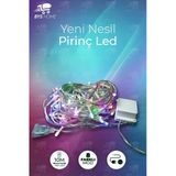 8 Fonksiyonlu 100 Ledli 10 M Fişli Led Dekor Lambası Rgb Renk Dekoratif Yılbaşı Ağacı Işığı
