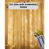 8 Fonksiyonlu Uzaktan Kumandalı Günışığı Perde Peri Led Dekoratif Işık FRTKGT25DYMUCZZZ3X3GÜNIŞIĞIKUMANDALIPERDE