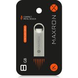 8 GB Flash Bellek Metal Gövde Ömür Boyu Garantili Güvenli USB Bellek Data Traveler - Gri