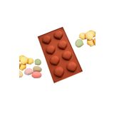 8 Göz İstiridye Silikon Çikolata Şeker Kurabiye Buz Jöle vb. Kek Kalıbı (28,5 cm X 17 cm) 1 Adet (PRS-BS8ÜÇK30)