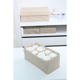 8 Gözlü Çekmece Içi Dolap Çorap / Iç Çamaşırı Katlanabilir Düzenleyici Organizer Kutu 14X28X12 cm - Ahşap Rengi