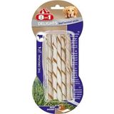 8 İn 1 10x55 gr Delights Twisted Sticks Biftekli Burgu Kopek Kemik Ödülü