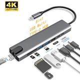 8 In 1 4K Type C Usb 3.0 Hub Hdmı Rj45 Sdtf Adaptörü (457193612)
