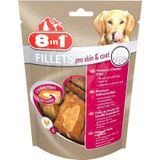 8 in 1 Fillets Pro Skin Small Keten Tohumu Yağlı Tavuklu 80 gr Köpek Ödül Maması