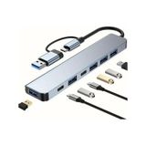 8 İn 1 Usb Çevirici Notebook Macbook Type-c Uyumlu Görüntü Aktarıcı Hub 4741