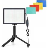 8 inç 19cm 13 Watt 120 LED Fotograf ve Video Işığı Vlog Ürün Youtube Canlı Yayın Tiktok Makyaj Ürün Çekimi vb (Tekli L-03 Mini Tripodlı)