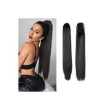 8 Kadına Dair Herşey At Kuyruğu Doğal Siyah Postiş 60cm 225 Gr. Renk No:4