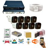 8 KAMERALI 1080P İNSAN YÜZ VE HAREKET ALGILAYAN METAL KASA 36 IR LED GÜVENLİK KAMERASI SETİ 5236