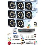 8 Kameralı 5 Mp Ultra Hd Güvenlik Kamera Seti Teico- 6185N