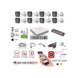 8 Kameralı Gece Gündüz Renkli, Ses Kayıtlı Güvenlik Kamerası Seti - Uzaktan Izleme - 1tb Hdd