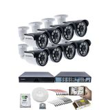 8 Kameralı Güvenlik Kamerası Seti - 5Mp Sony Seculensli 1080P Ahd, 8 Warm Led, Colorvu Gece Renkli Görüş, 1Tb Disk