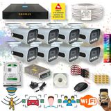 8 Kameralı Hareket Algılayan Gece Renkli Fullhd Kamera Seti 784w