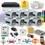 8 Kameralı Yapay Zekalı Gece Renkli Fullhd Kamera Seti 784w-108