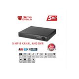 8 Kanal 5 Mp Xmeye H265 Ahd Dvr Kayıt Cihazı