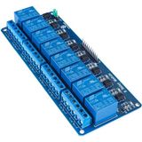 8 Kanal 5V DC Düşük Seviye Optokuplör Röle Modülü