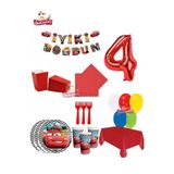 8 Kişilik Cars Araba Temali Doğum Günü Konsepti Parti Seti Süsü, 78966998523