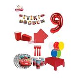 8 Kişilik Cars Araba Temali Doğum Günü Konsepti Parti Seti Süsü, 78966998528