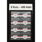 8 KUTU(400 Adet) Eşarp Iğnesi Başörtü Iğnesi Türban Şal Iğnesi Toplu Iğne - Standart