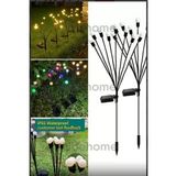 8 Led'li Güneş Enerjili Bahçe Çiti Aydınlatma Lamba Renkli