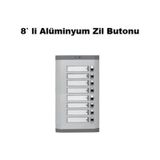 8 Li Alüminyum Zil Butonu