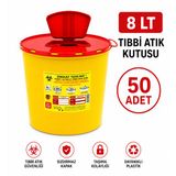 8 LT TIBBİ ATIK KUTUSU 50 ADET