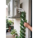 8 Metre Yapay Boru Sarmaşığı Dolgun Yapraklı Çit Balkon Bahçe Dekorasyon Sarmaşık Filiz Çok Renkli