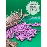 8 mm Ahşap Boncuk (50 Gram 175 Adet) Delik Çapı 3mm Makrome Takı Bileklik Tahta Yuvarlak - Açık Pembe