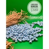 8 mm Ahşap Boncuk (50 Gram 175 Adet) Delik Çapı 3mm Makrome Takı Bileklik Tahta Yuvarlak - Mavi