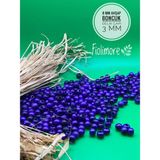 8 mm Ahşap Boncuk (50 Gram 175 Adet) Delik Çapı 3mm Makrome Takı Bileklik Tahta Yuvarlak - Mor