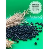 8 mm Ahşap Boncuk (50 Gram 175 Adet) Delik Çapı 3mm Makrome Takı Bileklik Tahta Yuvarlak - Siyah