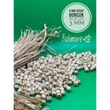 8 mm Ahşap Boncuk (50 Gram 175 Adet) Delik Çapı 3mm Makrome Takı Bileklik Tahta Yuvarlak