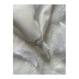 8 mm Akuamarin Taşı Altın Tel Yüzük