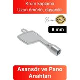 8 Mm Asansör Pano Anahtarı Krom Kaplama Kapı Açma Dayanıklı Kolay Pratik Uyumlu Standart Kırılmaz