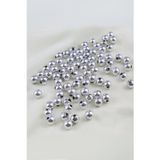 8 mm Gümüş2 Plastik İnci Boncuk Aksesuar Malzemesi (25 Gr)