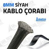 8 Mm Kablo Çorabı (Siyah)