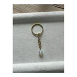 8 Mm Opal Taşı Altın Anahtarlık