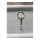 8 Mm Opal Taşı Gümüş Anahtarlık