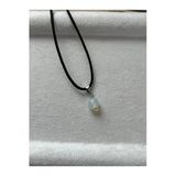 8 mm Opal Taşı İp Deri Kolye