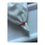 8 Mm Pembe Akik Ayarlanabilir Bakır Tel Yüzük