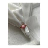 8 Mm Pembe Opal Taşı Bakır Tel Yüzük
