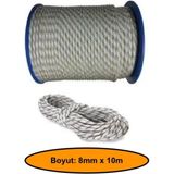 8 mm Sentetik Iskota Halat, Dağcı Ipi, Kamyoncu Halatı, Outdoor Kamping Piknik Salıncak Halatı, 10 Metre