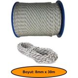 8 mm Sentetik Iskota Halat, Dağcı Ipi, Kamyoncu Halatı, Outdoor Kamping Piknik Salıncak Halatı, 30 Metre