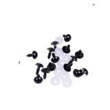 8 mm Vidalı Güvenlik Göz – 5 Çift (10 Adet) Siyah Plastik Oyuncak Göz Seti – Amigurumi, El Yapımı Oyuncak ve Peluş İçin