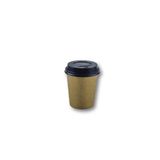 8 OZ Kahverengi Kraft Kapaklı Baskısız Karton Sıcak Kahve Bardağı 2000 Adet