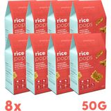 8 Paket Glutensiz Vegan Rice Pops Atıştırmalık Karabuğdaylı Pirinç Patlakları 50G
