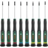 8 Parça Hassas Tornavida Seti Manyetik Uçlarla Ergonomik