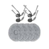8 Parça QRevo Curv X-QRevo Curv 2 Pro Roborock ile Uyumlu Robot Süpürge Fırça,Mop Paspas Bez Yedek Parça Aksesuar Seti