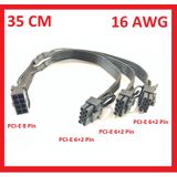 8 Pin 3 Port Erkek Ekran Kartı Güç Çoklayıcı Kablo Pcı-e Molex Dönüştürücü Kablo 16awg
