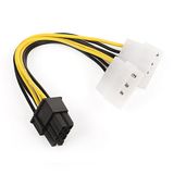 8 Pin Pcıe To 2x4 Pin Molex Ekran Kartı Power Kablosu